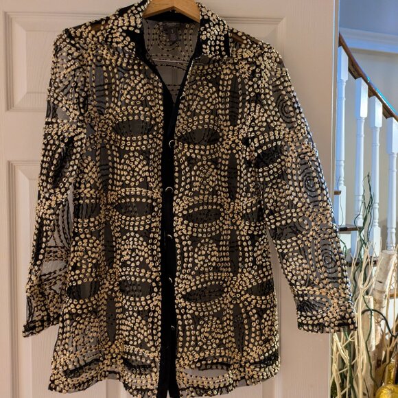 Gold Embroidered Jacket - Picture 1 of 4